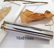 Aluminium 16x81mm Keyring Container Pill Box Chain Holder.