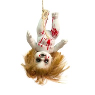 RUEBLOOMF Simulated Baby Ghost Doll Pendant Ornament Prop Inverted Horror Doll Party Supplies Big Sm