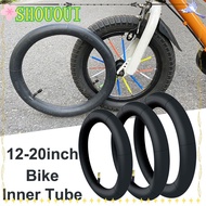 SHOUOUI Bike Inner Tube, Rubber 12-20inch Road Bicycle Tire, Riding Useful Durable Valve Rubber Tube