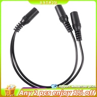 28cm 3.5mm Female to Dual Jack Female Y Splitter Stereo Audio Cable Black