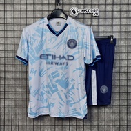 Áo Bóng Đá Man-City Trắng DK - Đồ Đá Banh Nam Nữ Vải Thun Thể Thao Cao Cấp