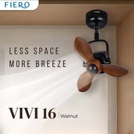 FIERO TINY 16" VIVI 16" Wall Fan 7+TURBO Speed Remote Control Ceiling Wall Mounted Ceiling Fan Corne