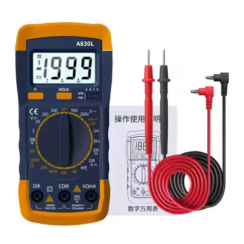 DT830B Digital Multimeter /DC LCD Mini Voltmeter Ammeter Ohm Tester 750/1000V High Safety Handheld M
