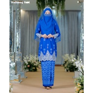 [ Baju Kurung Moden ] KURUNG SONGKET Walinong Sari Color ROYAL BLUE