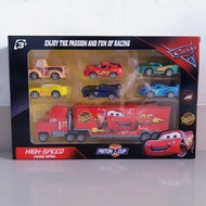 Diecast Cars Figure Set Miniature Toy Car Figure Mcqueen Mack Kids