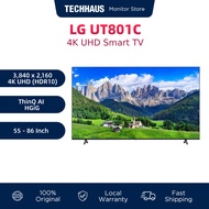 LG UT801C (55" 65" 75" 86") 4K UHD Smart TV with ThinQ AI, HGiG, Thrilling Sports Experience (2 Year