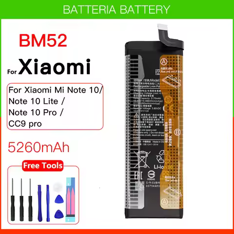 Genuine BM52 Replacement Battery For Xiaomi Mi Note 10 / Note 10 Lite / Mi Note 10 Pro / CC9pro CC9 