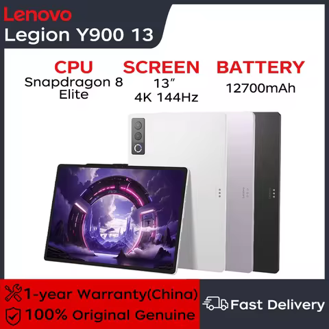 2026 Lenovo Legion Y900 13-inch 4K 144Hz Snapdragon 8 Elite 8G+256G/12G + 256G/16G+512G Android 16 G