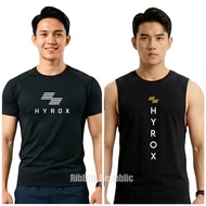 HYROX Inspired Men's Sportswear Man Sport Jersey Fitness Gym Running Workout Training Sleeveless Sho