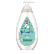 Johnson's Baby Milk + Rice Bath (750ml)/ Cotton Touch Face &amp; Body Lotion (200ml)