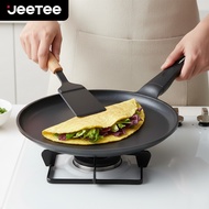 JEETEE Titanium Non Stick Pancake maker Pan flat Crepe Pan 24/28CM No PFAS/PTFE/PFOA Induction & Gas