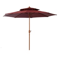 EHOME ร่มชั้นสองบังแดดสำหรับสวนกลางแจ้งขนาดเส้นผ่าศูนย์กลาง2.7เมตร