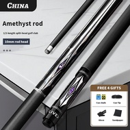 Carbon Fiber Pool Cue 10mm Tip | LIVEX 1/2 Split Design for American 9-Ball with Pro Accessories