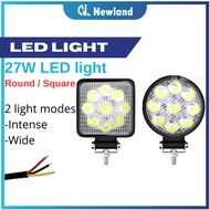 27W LED light - Square / Round