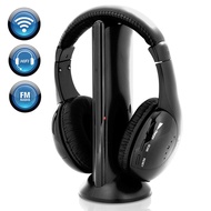 1SET 5 In 1 Wireless Headset New For PC FM Radio High Fidelity Home Wireless Headset Stereo Headphone 5 In 1 Wireless Headphones