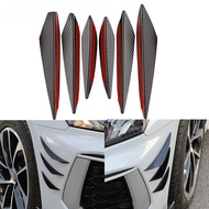 Front Bumper Lip Diffuser Splitter Fins Body Spoiler Car Tuning Canards Valence Chin Car Decoration