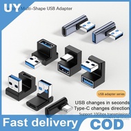 null USB-A Mobile Phone Adapter 90 Degree USB C to USB A Adapter Right Angle USB A 3.0 Male to USB T