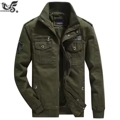 US Army Tactical Clothes Men`s Streetwear Windbreaker Military Field Jackets Winter/Autumn Flight Pi