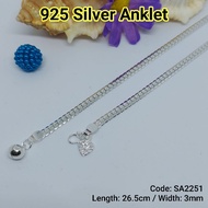 925 Sterling Silver Anklet