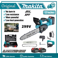 Makita cordless chainsaw 12' Electric Cordless Chainsaw Wood Cutter Gergaji Electric Saw Mesin Branc