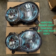 *DEPO* PERODUA KENARI 2003 YEAR FRONT HEAD LAMP / LAMPU BESAR DEPAN (LEFT & RIGHT) [1PCS] READY STOC