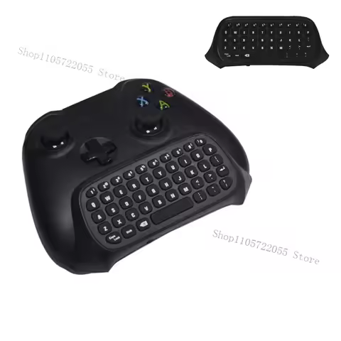 For Xbox Series X S One Controller 2.4G Wireless Chat Keyboard Black Gamepad Keypad