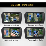 360° Car Camera Rear View Camera Panoramic Surround View 1080P AHD Right+Left+Front+Rear View Camera