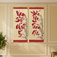 Decorative Couplet Painting CNY 2026 - "All Things Wishing, Dac Loc Toan Gia"
