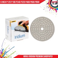 MIRKA iridium premium sandpaper 6 inch P120 P240 P320 P400 P600 P800 1BOX 100pcs
