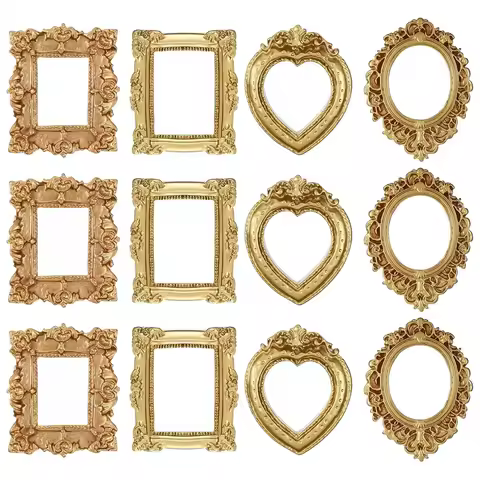 Ornate Frames Pocket Photo Frames Assorted 4 Designs Square Design Square Frame Oval Design Heart De