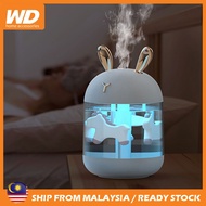 Cute Unicorn Air Humidifier USB Aroma Diffuser Night Light Lamp H2O Mist Spray Room Purifier