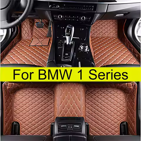 Car Floor Mats For BMW 1 Series MK2 F20 2012~2019 Carpets Rugs Protective Pad Luxury Leather Mat Car