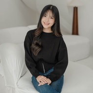 Beatrice Clothing Bali Izzy Knit Blouse - Knit Top Round Neck