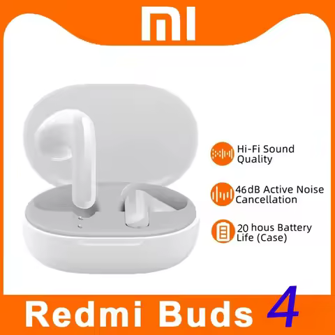 Xiaomi RedmiBuds 4 Lite Earphone TWS Bluetooth 5.3 Headphones Earphones ip54 buds 20H play time wire
