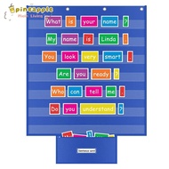 PINEAMY Classroom Pocket Chart, Large Educational Standards Pocket Chart, Durable Class Schedule Cha