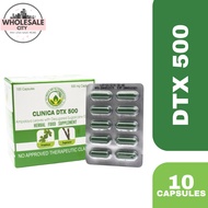 ☬ ◆ ♞Clinica DTX 500 herbal food supplement 10 CAPSULE