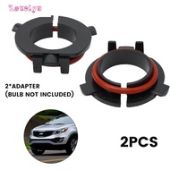 -NEW-Headlight Bulb Adapter Accessory Retainer Socket 2pcs Base Black H7 Holder