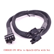 Corsair CPU 8pin to 4+4pin Power Supply Cable Sleeved for CX850M CX750M CX600M CX500M CX430M