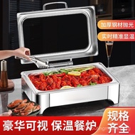 Stainless Steel Buffet Stove Buffet Stove High-end Hotel Buffet Warmer Western Food Warmer Pot Comme