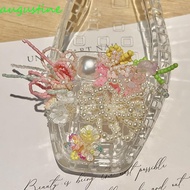 AUGUSTINE Heavenly Jelly Sandals with Crystal & Pearl Beads - Jelly Shoes Accessories