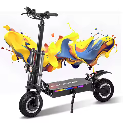 Adult Electric Scooter FREEBOY J30 MAX 3000W*2 Motor, 60V 38AH Folding E-Scooter 11 Fat Tire E-Mount