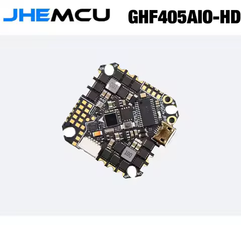 JHEMCU GHF405AIO-HD 40A AIO Flight Controller F405 F4 Build-in OSD Blheli-S ESC 2-6S Lipo For RC FPV