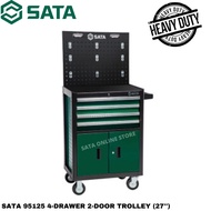 (D5) SATA 95125 4-DRAWER 2-DOOR TROLLEY (27'') / 4 DRAWER TOOLS CABINET / TOOLS CART / HEAVY DUTY TO