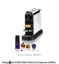 Nespresso D140 Citiz Platinum