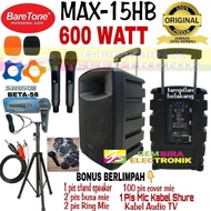Speaker Portable Meeting BARETONE MAX15HB MAX 15HB MAX 15 HB Murah