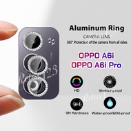 For OPPO A6i 5G Max HD Glitter Diamond Metal Ring Camera Glass Lens Protector For OPPO A6i Pro Oppo 
