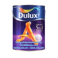 Sơn màu nội thất - Sơn nước siêu cao cấp DULUX AMBIANCE 5 IN 1 PEARL GLOW Bóng mờ - 66A (1L)