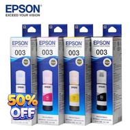 สินค้าประกันศูนย์ EPSON Ink 003 Original หมึกเติมแท้สำหรับ EPSON L3110 L3101 L3210 L3216 L3150 L3250