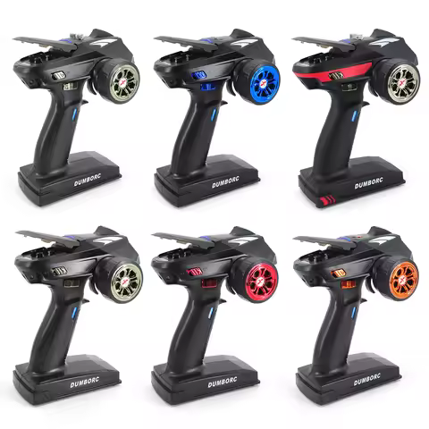 DumboRC X6 X4 X5 2.4G 6CH Transmitter W/ X6FG Gyro X6F Receiver LED Light Set for 1/10 1/8 Crawler A
