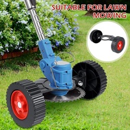 Vjia String Trimmer Support Wheel Attachment Plastic Lawn Mower Cutter Replacement Wheels for Weed T